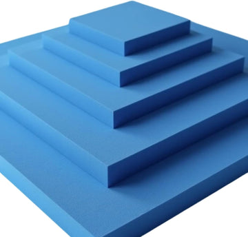 REX FOAM High-Density Blue Upholstery Foam | Custom Cut-to-Size Furniture Sheet | Premium Sofa & Seat Replacement